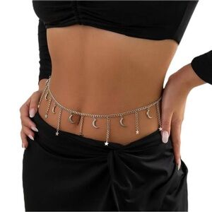 Celestial Silver Waist Embellishment Charms